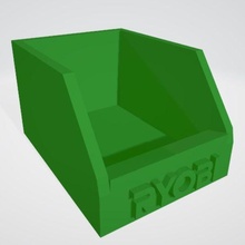 Ryobi temático acessório bin ferramenta parafusos nozes arruelas unhas homem caverna trabalhos Banco garagem 3d impressão 3d print model - Mito3D