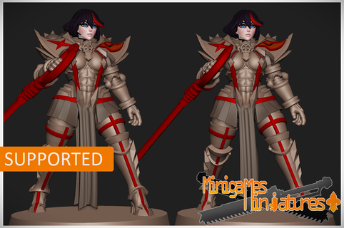 Ryouko Nonne Anime Figur Spiel wh Eldar Tau Necron Ork Schwester Schlacht Platz Marine Team töten Alternative 3d print model - Mito3D