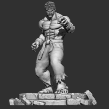 ryu - street fighter 6 inspired training day 3d print model - Mito3D