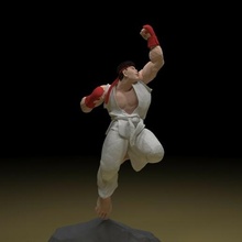 ryu 3d model stl file street fighter ken blanca game videogame sci fi art 3dmodel 3dprinting 3d print model - Mito3D