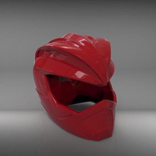 ryu helmet chestplate power rangers street fighter mashup game gogopower sword mighty morphin time retro vintage rounds movies prop cosplay cosplayers 3d print model - Mito3D