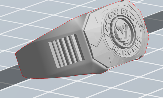ryu ranger ring Game power sentai coin currency from rangers of 3d print model - Mito3D