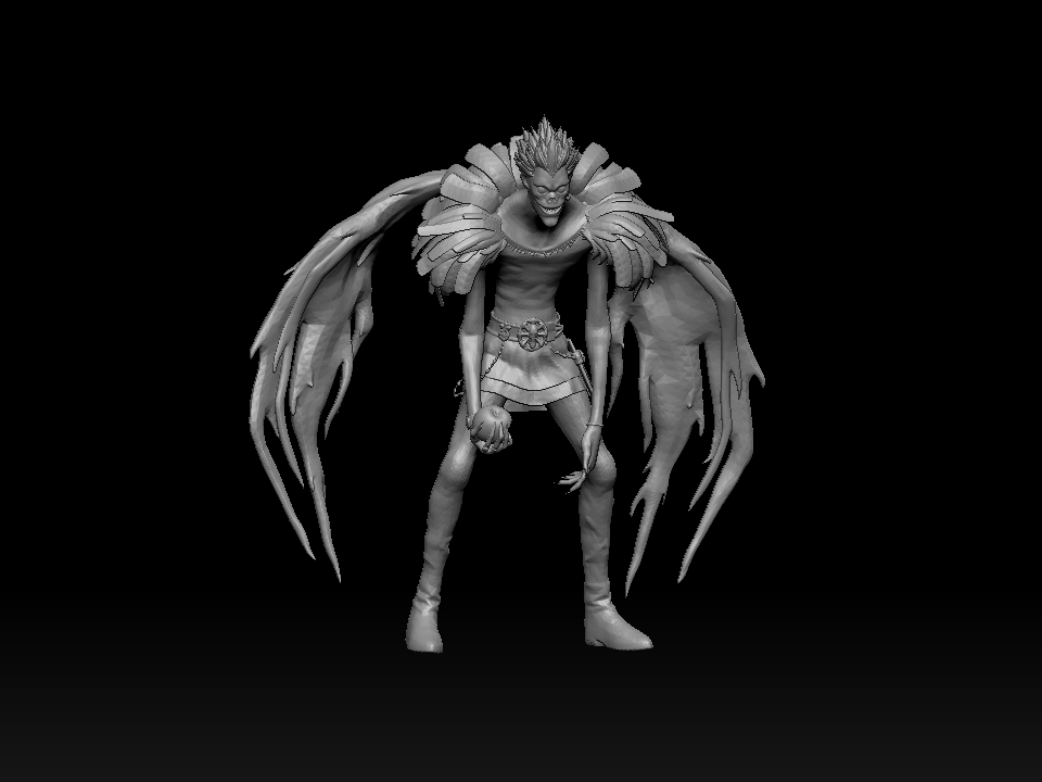 ryuk 3dprint model art anime demon slayer death note sculpture 3D print model - Mito3D