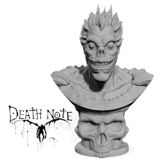 ryuk fallimento Morte Nota arte anime pezzo fan statua 3dprint op yagami luce demone 3d print model - Mito3D