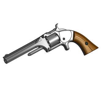 modèle 2 revolver soutenir réplique pistolet forgeron Wesson vieux armée yakuza cow boy Nouveau apropalypse apropalypsecréations créations 3d print model - Mito3D