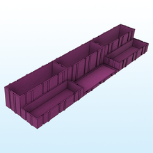 block modulaire 3 segments 3d print model - Mito3D