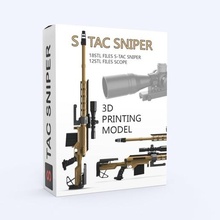 s-tac sniper gun game scope war ammo machine bullet weapon army old diorama rc 3d print model - Mito3D