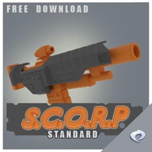 scorp regular release transformers toy earthrise weapon gun scoponok skorponok scorpanok decepticon 3d print model - Mito3D