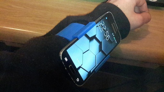 s4 mini polso montare cellulare galassia Samsung In piedi mobile Telefono smartphone tavoletta 3d print model - Mito3D
