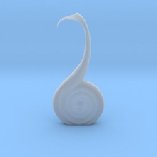 s calla vase home glass see cove call 3d print model - Mito3D