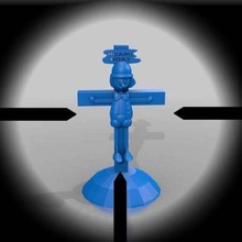 s ndenbock crucified pinoccio art sculptures 3d print model - Mito3D