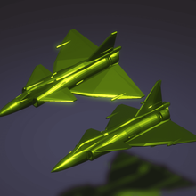 saab 37 viggen game vehicles svenska flygvapnet fighter delta aircraft 3d print model - Mito3D