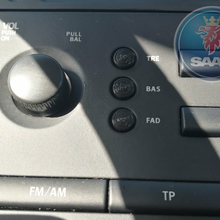saab 9 3 03 bouton tripler basse fader 93 radio automobile 3d print model - Mito3D