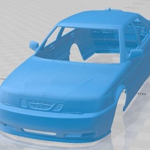 Saab 9 3 2001 yazdırılabilir vücut araba 3d print model - Mito3D