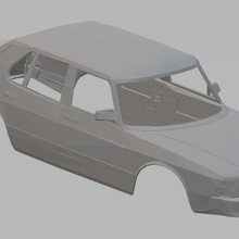 saab 900 yazdırılabilir vücut araba oyun yuvası scalextric kabuk rc radyo izleme tamiya miniz 1-10 1-32 1-18 G / Ç 3d print model - Mito3D