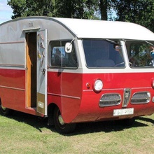saab 92h motorhome 1963 game 1962 1964 1965 50s 60s 70s camper campervan car truck w1-1070sh vehicles 3d print model - Mito3D