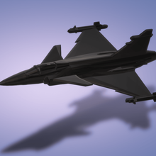 saab jas 39 gripen game canard fighter model aircraft 3d print model - Mito3D