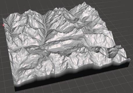 saas frais raison zermatt cervin alpes valaisant Suisse soulagement ski 3d print model - Mito3D