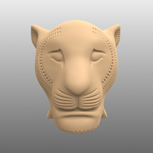 sabiri máscara musical león Rey teatro deco Arte mufasa simba cicatriz animal cosplay listo imprimir usable 3D print model - Mito3D