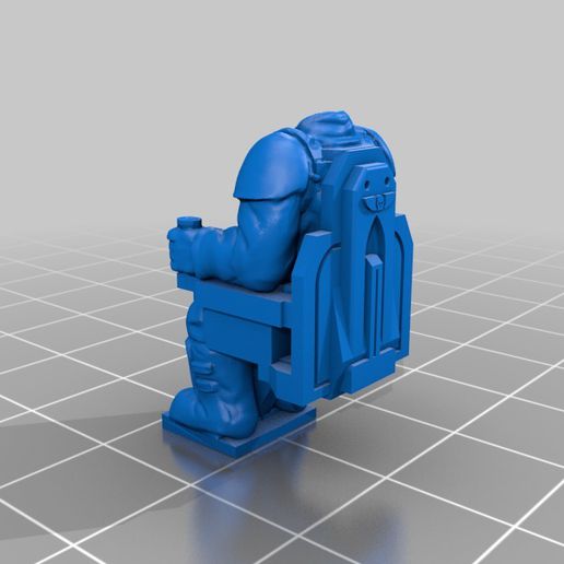 sabre flak batterie canonnier 3D print model - Mito3D