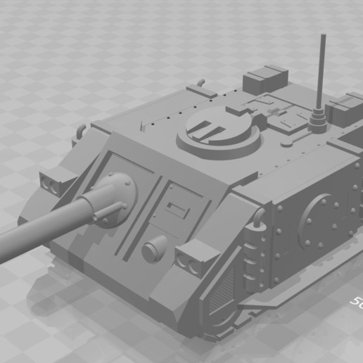 sabre tank hunter game 40k rogue trader games 3D print model - Mito3D