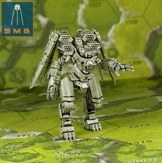 sabretooth scifi spazio gioco guerra mech americano mecha 6mm battletech giocattolo tavolo robot 3d print model - Mito3D