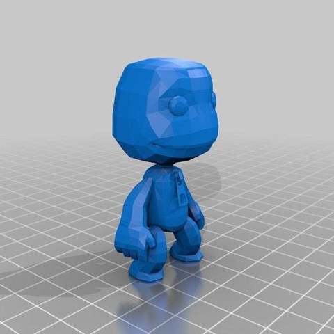 sack boy little big planet art 3D print model - Mito3D