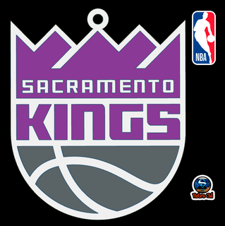 Sacramento reis chaveiro nba 3d impressão stl logotipo roxa equipe fãs energia espírito qualidade durabilidade orgulho basquetebol Esportes complemento meticuloso Projeto distintivo paixão 3d print model - Mito3D