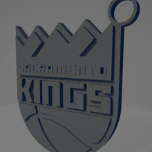 Sacramento Könige Schlüsselbund nba Basketball Korb Sport Schlüssel Ring Souvenir 3d print model - Mito3D