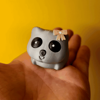 triste hámster memes lindo adorable animal 3d print model - Mito3D