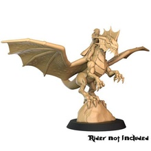 saddled dragon astride wizards fantasy griffon gryphon griffin beast dnd 3d print model - Mito3D