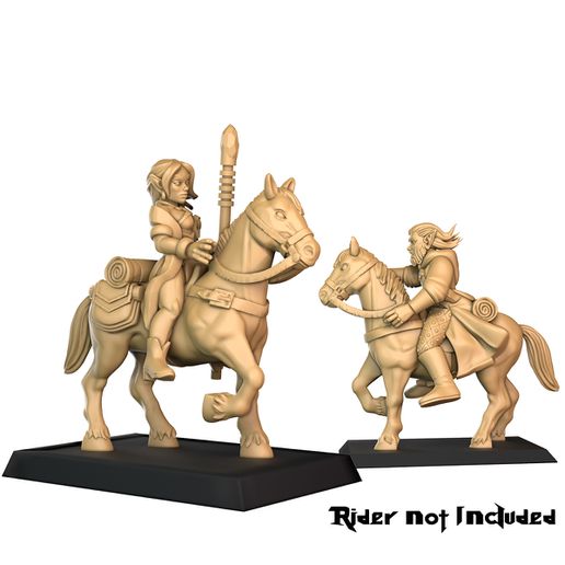 saddled horse astride wizards fantasy beast dragon dnd 3D print model - Mito3D