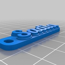 gesund Schmuck angepasst Schlüsselanhänger 3d print model - Mito3D