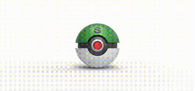 safari pelota pokebola pokemon concepto envase anime juguete impresión imprimible bola 3d print model - Mito3D