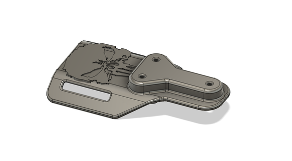 safariland ubl mid ride paleta castigador funda archivos adjuntos accesorios taco Kydex pistola rifle 3d print model - Mito3D
