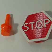 safety cone sign security stop 3d print model - Mito3D