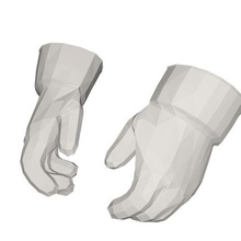seguridad guantes 3d print model - Mito3D