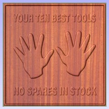 safety sign various fingers stl relief 3d 3d print model - Mito3D