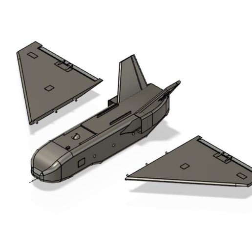 sagem épervier uav 1 35 drone militaire 3D print model - Mito3D