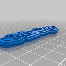 sage jewelry customized keychains 3d print model - Mito3D