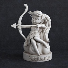 sagittarius girl art sagittarius girl zodiac sign sculpture pendant