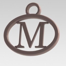 said letter jewelry pendant handwriting 3d print model - Mito3D