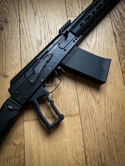 saiga 12 pistol grip game saiga12 shotgun airsoft mac10 aap01 smg gbb gbbr silencer 3d print model - Mito3D
