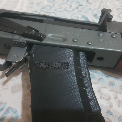 saiga 410 63 mm 10 magazine et un adaptateur divers shatgun 3D print model - Mito3D