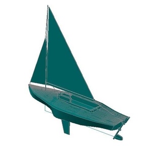 sail boat toy sailing boat ornament  3d print model - Mito3D