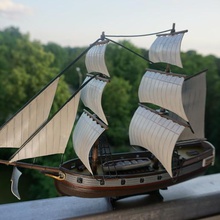 Segel Schiff Modell Spielzeug verschiedene yacht Geschichte - Kanone yawl boot Segeln 3d print model - Mito3D