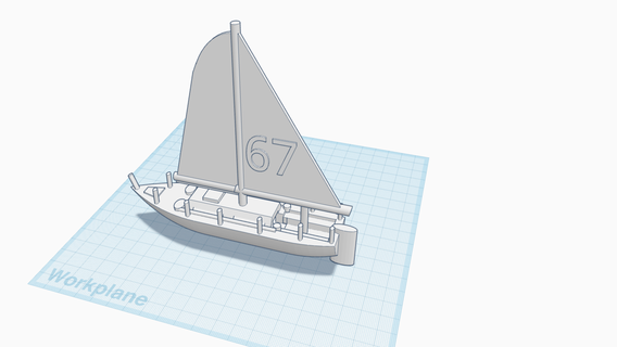 sailboat toy 3d print model - Mito3D