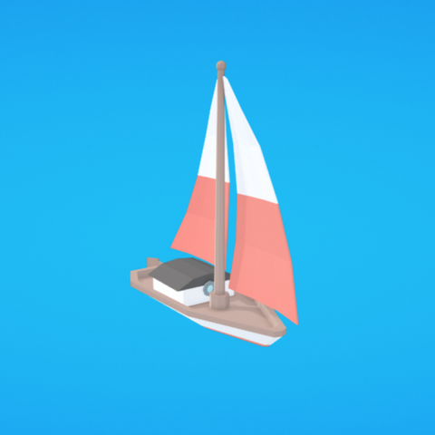sailboat game 3D print model - Mito3D