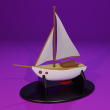 velero artilugio miniatura agua barco juguete Arte recuerdo regalo 3d print model - Mito3D