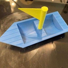 sailboat game boat sail toy 3d print model - Mito3D